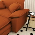 thumbnail image 3 of Lunale Oversized Lounge Chair & Ottoman Set - 48" Cloud Corduroy Accent Armchair for Modern Living/Bedroom, Orange Corduroy, 3 of 8