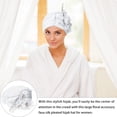 thumbnail image 2 of Chapeau en Satin pour Femmes, Turban Décoratif, Chapeau de Mode pour Femmes, 2 of 9