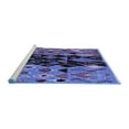 thumbnail image 2 of Ahgly Company Machine Washable Indoor Rectangle Oriental Blue Modern Area Rugs, 2' x 3', 2 of 4