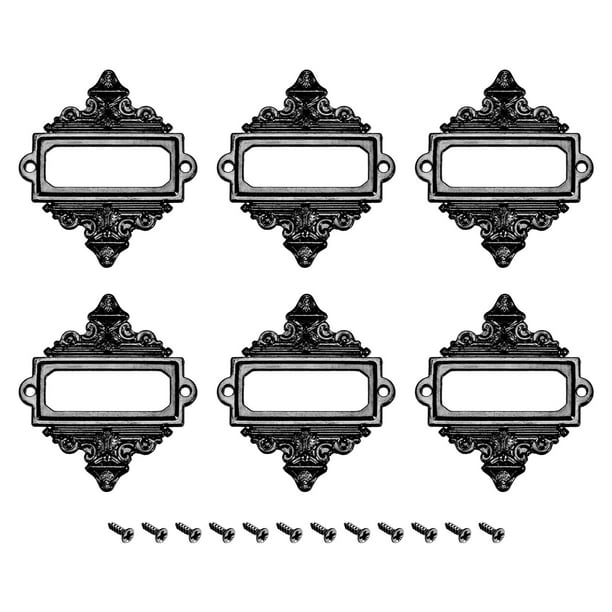Soportes de metal Unique Bargains 55x62mm 6uds Negro