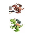 thumbnail image 1 of Juego de 2 figuras de juguete de dinosaurio de montaje, rompecabezas 3d educativo, modelo de simución, tornillo para Baoblaze Dinosaurio de montaje, 1 of 8