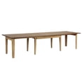 thumbnail image 2 of Brook 11-PC Farmhouse 62-134" Long Expanding Dining Table Set 2-Tone Brown Wood, 2 of 5