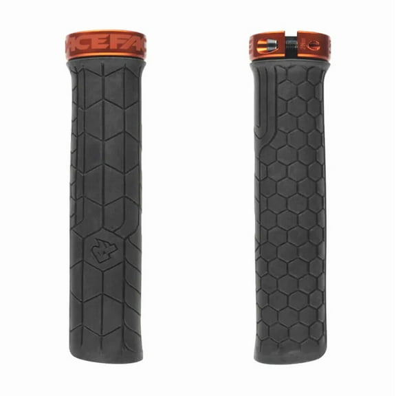 Race Face Getta Grip Lock-On Grips, 33mm, Black/Orange