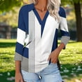 thumbnail image 4 of SCSAlgin Blouses for Women Dressy Casual 3/4 Length Sleeve Womens Tops Trendy Summer Spring Shirts, 4 of 6
