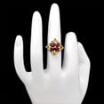 thumbnail image 2 of Natural Hessonite Garnet & Citrine 925 Sterling Silver Ring s.9 Jewelry DGR1137_E_9 R-1021, 2 of 7