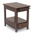 thumbnail image 2 of Steve Silver Crestline Wood Chairside End Table in Mocha Cherry Finish, 2 of 5