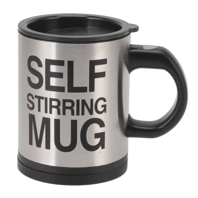Vaso con agitación automática eléctrico de 400 ml, taza mezcladora automática para café, taza para beber, color negro