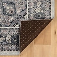 thumbnail image 6 of Contemporary Home Living 3.25' x 5' Floral Medallion Area Throw Rug - Cream and Gray, 6 of 8