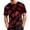 Deep Red, variant on T Shirts for Men Halloween Skull Print Short Sleeve Round Neck Shirts Funny Causal Loose T Shirts, 4XL