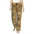thumbnail image 1 of Balery World Map1 Pantalones de pijama para mujer, pijamas ultraligeros, pantalones de estar por casa-Large, 1 of 6