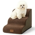thumbnail image 1 of PetSafe Curved Dog Stairs – Foam Ramp for Small Pets, Non-Slip Ladder for Bed & Sofa with Waterproof Cover, 1 of 5