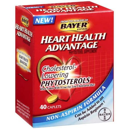 Bayer Aspirin Heart Health Advantage Phytosterol Supplement, 40 Count