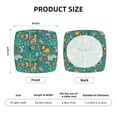 thumbnail image 5 of Logiee Jungle Animals Print Square Chair Seat Covers, Stretch Chair Seat Covers,Seat Chair Slipcover, Non-Slip Chair Slipcover,Furniture Protector for Indoor and Outdoor-Four Pieces, 5 of 7