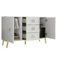 thumbnail image 2 of Castle Place Elegance Sideboard Buffet Cabinet, White, 2 of 9