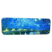 DAHO Tin Pencil Box with World Famous Arts for School, Office, Home, Makeup Storage