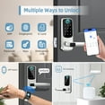 thumbnail image 2 of Keyless Entry Door Lock with Keypad - Fingerprint Door Lock - Door Handle Lock with Code - Smart Lock for Front Door - Electronic Digital Keypad Door Lock - Auto Lock & App Control, 2 of 10