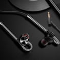 thumbnail image 1 of COFEST Metal Magics Sound Magnetic Sports Earphones - High Fidelity Audio, IPX7 Waterproof, Ergonomic Design with Remote Control & Hands-Free Calling - Includes 3 Pairs of Silicone Sleeves Black, 1 of 9