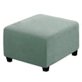 thumbnail image 1 of EIGTHTAIL Square Ottoman Cover Soft  Stretch Jacquard Ottoman Slipcovers Waterproof Non Slip Footstool Protect With Elastic Bottom Machine Washable-Primary color, 1 of 7