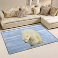 thumbnail image 2 of SKYSONIC Lightweight Soft Area Rugs Polar Bear Wakjubf Floor Mat Doormat for for Rooms Entrance Hardwood Floor Living Room 31 x 20 inch（2'7" x 1'8"） Nursery Rugs, 2 of 6