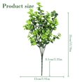 thumbnail image 3 of Artificial Green Leaf Stems,13.3 Inch Faux Greenery Green Leaves Bushes,Flexible Reusable Foliage Leaves Sprigs,Plastic Fake Christmas Greenery Pick,Realistic Faux Bouquet for Vase,Home,Garden, 3 of 4