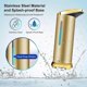 thumbnail image 4 of Stainless Steel Automatic Soap Dispenser, Touchless Sterilizer Dispenser with Infrared Sensor, Adjustable Switch and Waterproof Base (Matte Gold), 4 of 5