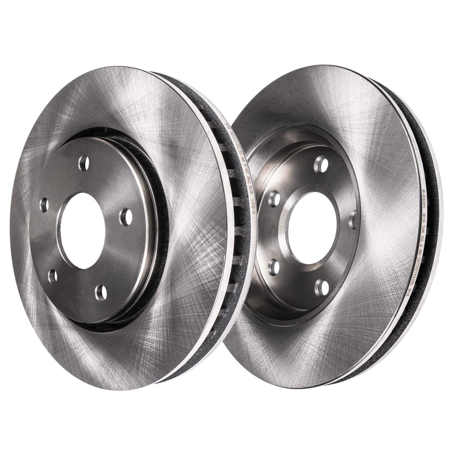 Detroit Axle - Brake Kit for 2013-2016 Ford Fusion Lincoln MKZ, Disc Brake Rotors Ceramic Brakes Pads 2014 2015 : 11.81" inch Front and 11.89" inch Rear Rotors
