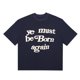 thumbnail image 1 of Frog drift-ropa de calle a la moda para hombre, Camiseta holgada de gran tamaño con estampado de espuma, CPFM, KANYE, MUST BORN AGAIN, VeranoAzul marino, 1 of 5