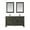 Rusted Black, variant on Altair 535060-Ca Maribella 60" Free Standing Double Basin Vanity Set - White