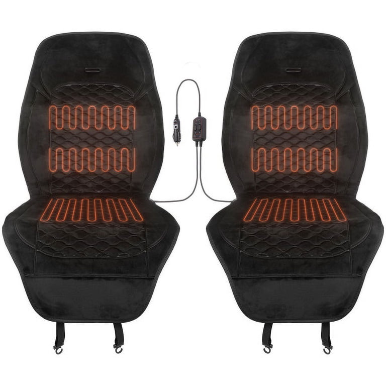 Stalwart Heated Seat Covers for Cars, 2-Pack Universal 12V photo 1