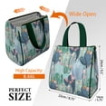 thumbnail image 2 of Small Womens Lunch Bag Floral Portable Soft Cooler Bags Reusable Lunch Bag for Women Work Picnic Insulated Traveling Lunch Box with Silver Insulated Interior Lining and Storage Pocket, 2 of 3