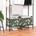 thumbnail image 3 of Yayeee Foldable Storage Basket for Shelves with Handles Waterproof Cloth Bins, Floral Lemons, 3 of 7