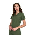 Green Town Scrubs for Women TuckIn VNeck Scrub Top, Stretch Fabric