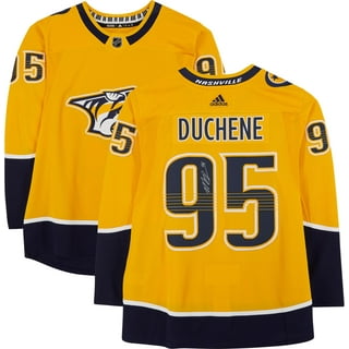 Men's Fanatics Branded Matt Duchene Gold Nashville Predators Player Authentic Stack Name & Number T-Shirt
