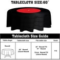 thumbnail image 2 of Vinyl Record Tablecloth Round 60 Inch Music Disk Modern Classic Table Cloths Circle Table Cover Washable Wipeable Polyester Tabletop for Dining Kitchen Picnic Party Decor, 2 of 7