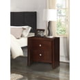 thumbnail image 4 of Kali Wooden 2-Drawer Brown Nightstand, 4 of 5