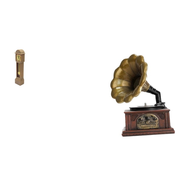Reloj de suelo para casa de muñecas,Reloj de piso para casa de muñecas en miniatura,minimuebles,Estatua vintage,Estatua vintage de resina,figura artesanal,Escultura coleccionable,adorno