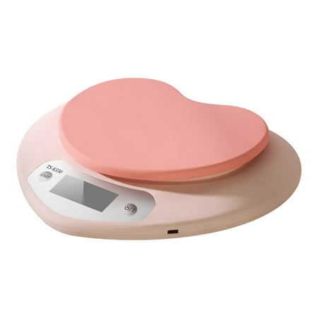 

OAVQHLG3B Food Kitchen Scale Heart-Shaped Scale Digital Grams and Ounces for Weight Loss Baking Cooking Keto and Meal Prep Medium 304 Stainless Steel