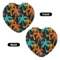 thumbnail image 2 of Goofa Palm Trees Pattern Pocket Mirror, Portable Makeup Mirror,Travel Makeup Mirror,Dual-Sided Compact Mirror,Gift Makeup Mirror-Heart Shape, 2 of 9