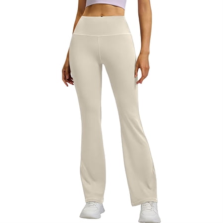 Womens Palazzo Pants Flare Yoga Pants Flare Pants Yoga Pants Bootcut Ladies Elastic Waist Pants Bell Bottom Yoga Pants Wide Leg Leggings Straight Leg Yoga Pant Womens Work Leggings