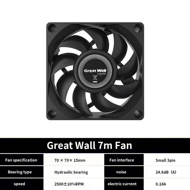 Great Wall 60MM/70MM/80MM/90MM Computer PC Case Fan Ultra Silent 12V DC Chassis Radiator Cooling PC Cooler Fan Case Fans 7 cm Fan