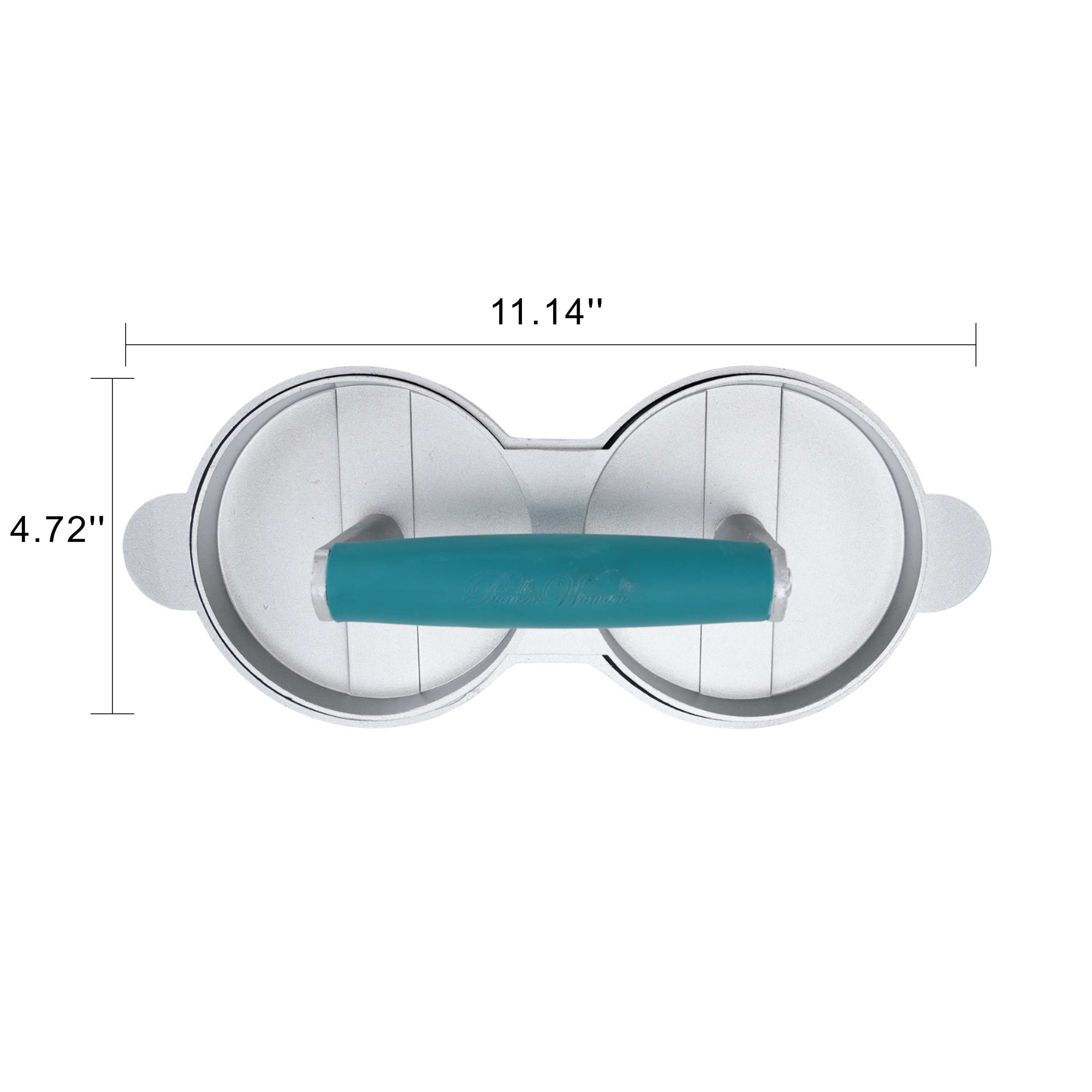 The Pioneer Woman Timeless Beauty Aluminum Double Burger Press, Teal