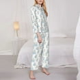 thumbnail image 3 of Fotbe Playful Polar Bear Pals Conjunto de Pijama de Manga Larga para Mujer con Estampado, Ropa de Dormir de 2 Piezas, Conjunto de Casa Suave y Cómodo con Bolsillos-Small, 3 of 7