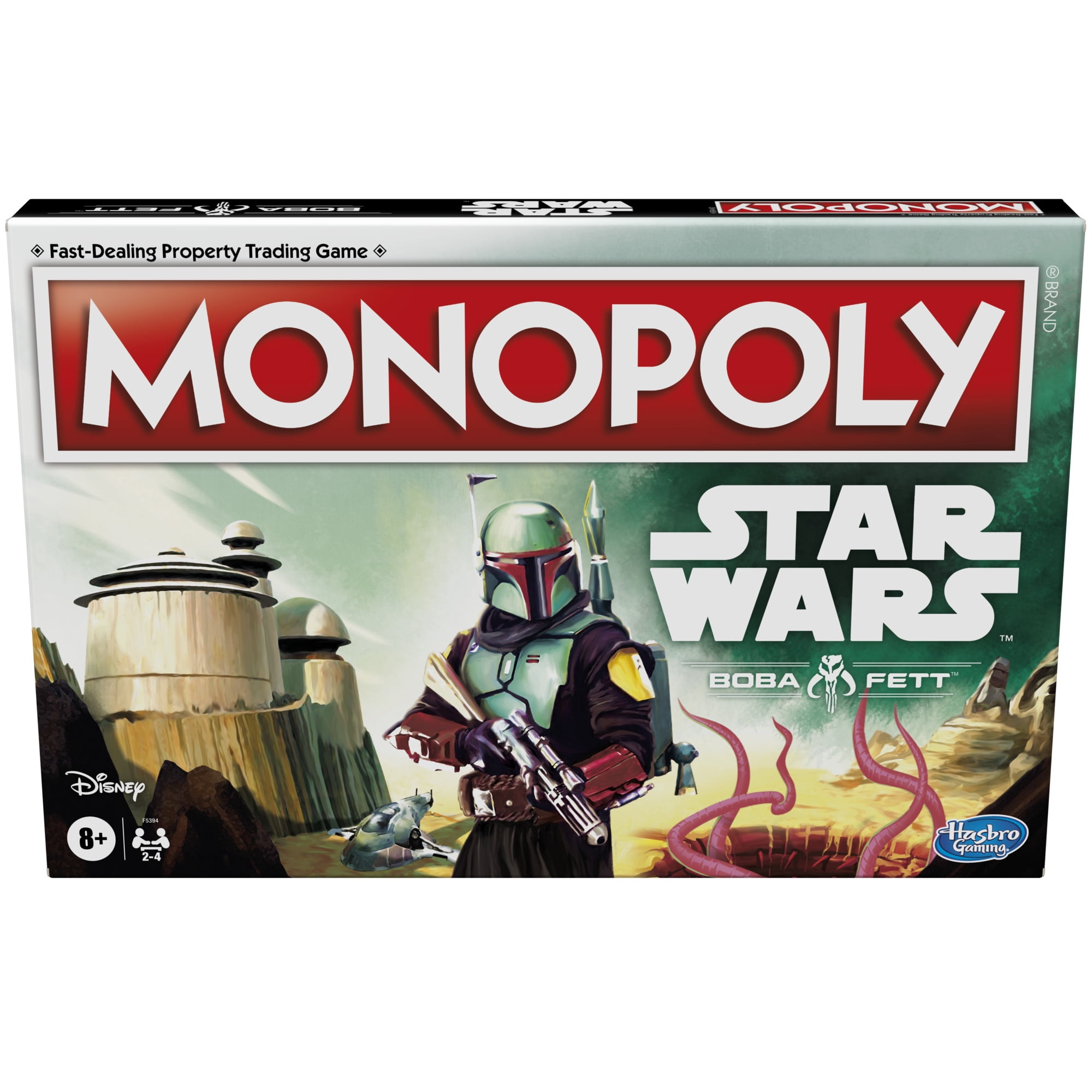 Monopoly: Star Wars Boba Fett Edition Board Game for Kids Ages 8+, Inspired by the Star Wars Movies and The Mandalorian TV Series