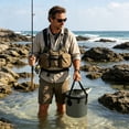 thumbnail image 5 of 10 Gallon Collapsible Bucket Portable Folding Tub with Handle, Lightweight Water Basin Outdoor Bin for Fishing Camping Hiking Travel Car Emergency, 5 of 9