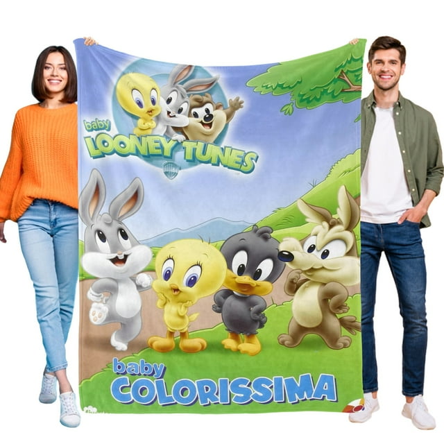 Bebé Looney Tunes anti-pilling, suave, ligera, esponjosa y acogedora de lujo para hogar y cocina – Perfecta para niños y adultos,150X130cm