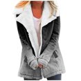 thumbnail image 5 of FRSASU Women'S Plus Size Coat Clearance,Long Hoodies Coats Tunic Winter Cotton Jackets Knitted Sweatshirt Zip Up Hoodies Oversized, 5 of 7