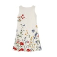 thumbnail image 5 of GXIPO Girls Sleeveless A-Line Floral Casual Holiday Dress Little Girl Dresses Girls Preppy Clothes for 3-14 Spring Outfits Beige 4-5T, 5 of 6