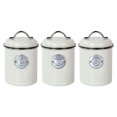 thumbnail image 3 of Juego de Tarros de almacenamiento de cocina Macarena 3 uds blanco, 3 of 7