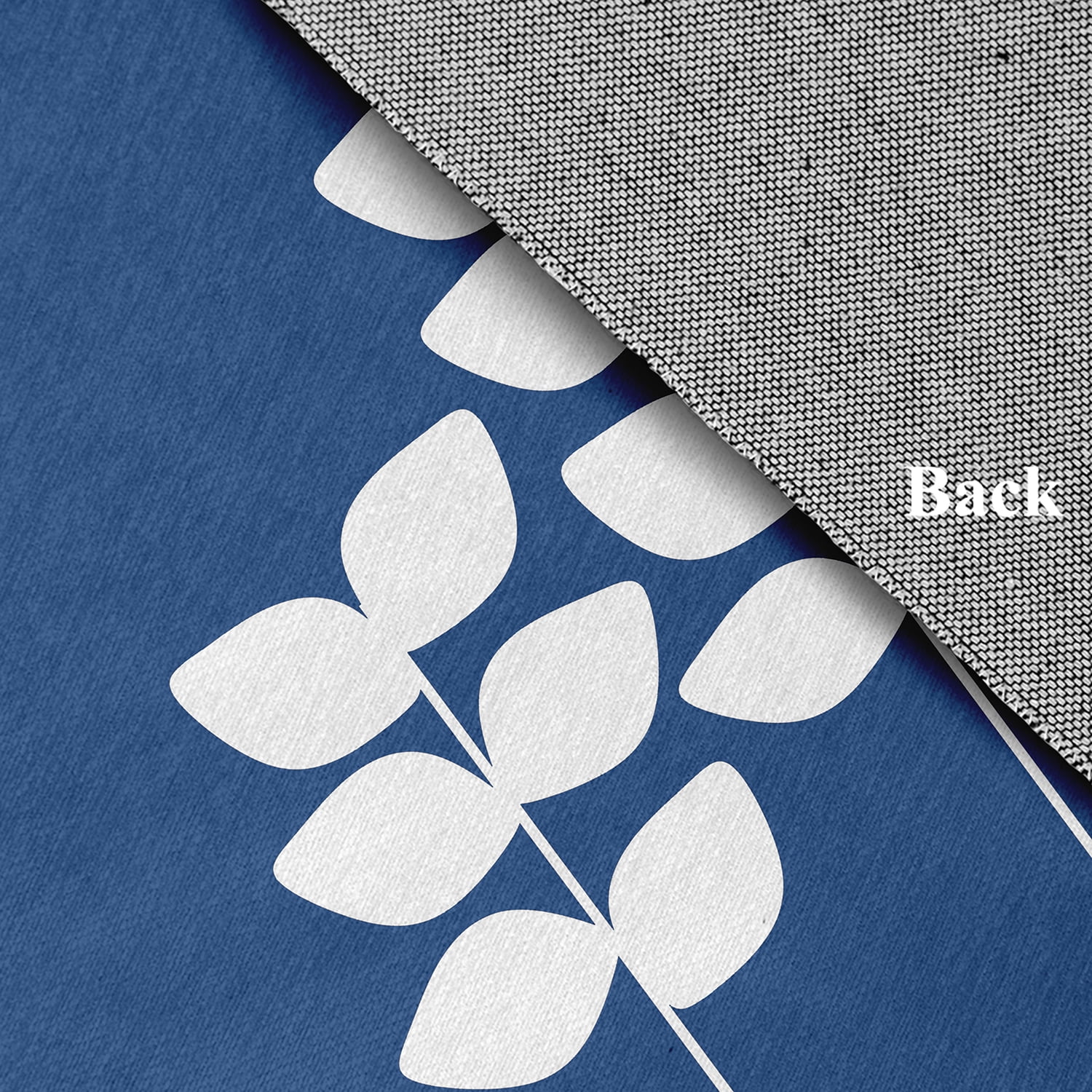 Simply Daisy 2' x 3' Dark Cobalt Blue Simple Stems Spring Chenille Rug