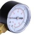 thumbnail image 2 of Wosthever Mini manómetro de filtro de agua, aire, aceite, neumático de vacío, clase de precisión, calibre 2.5, manómetro de rosca de tubo de 60PSI Jardín y Patio Wosthever HA023533-00, 2 of 6